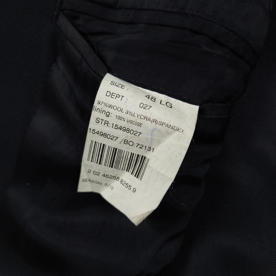 2XL(110) 브룩스 브라더스 블레이저 자켓 차콜 상품이미지6