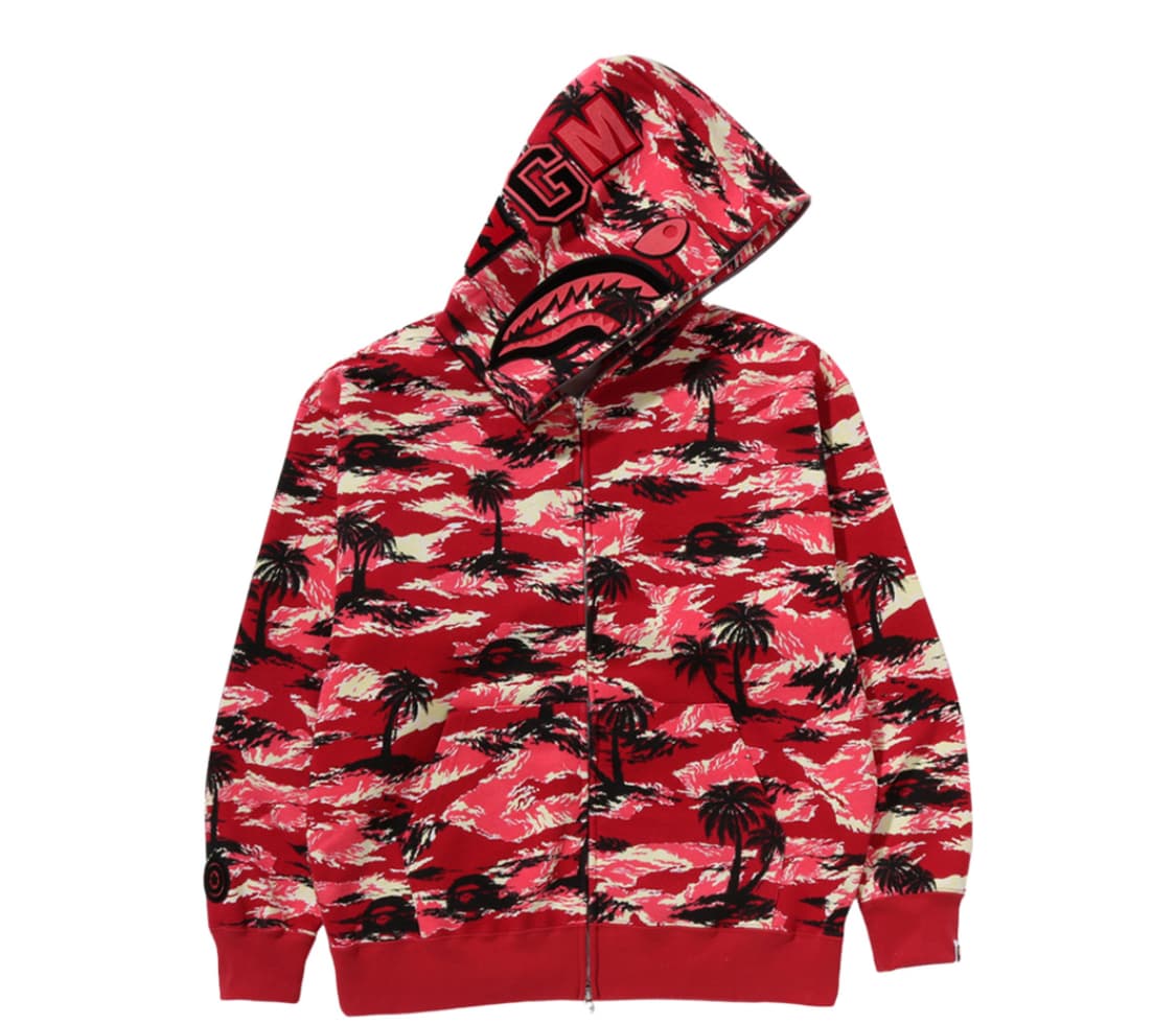 <전국품절제품새상품❗️❗️❗️>베이프 팜트리 후드집업XL 상품이미지1