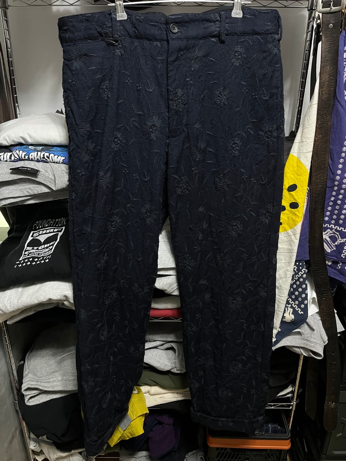 엔지니어드 가먼츠 플로럴 자가드 팬츠 상품이미지1