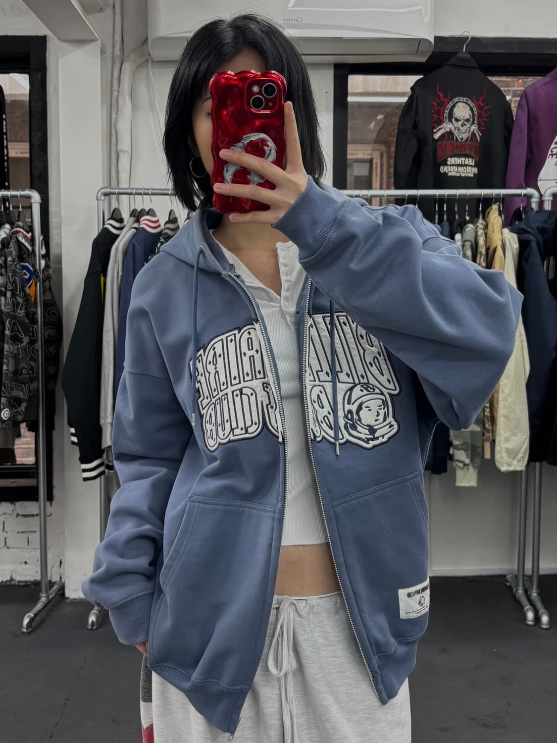 빌리어네어 보이즈 클럽 아치로고 후드집업 상품이미지2