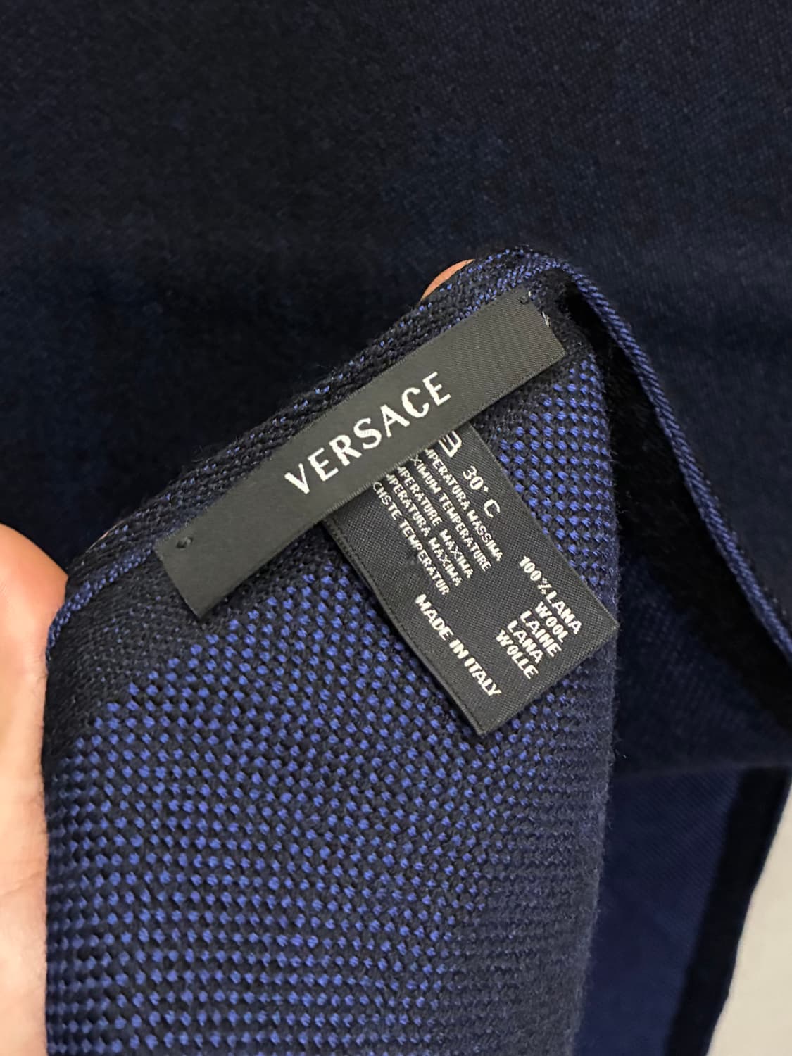 VERSACE 베르사체 자카드 메두사 리버시블 울 머플러 목도리 상품이미지5