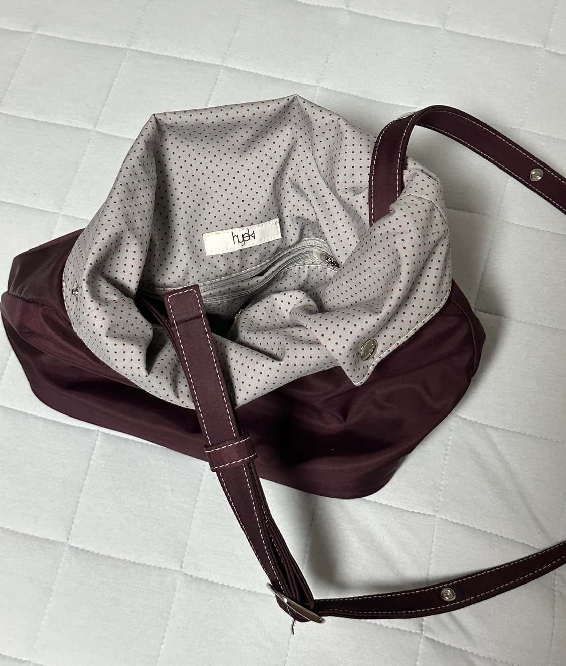 혜키 hyeki 도로백 퍼플색 판매합니다. 상품이미지6