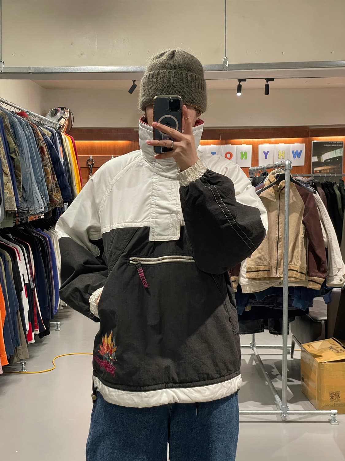 80~90s 데상트 올드스쿨 아노락 점퍼 상품이미지1