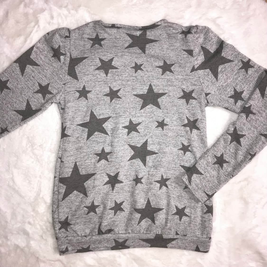 별 패턴 롱슬리브 일본빈티지 스윙잉서울 니혼진 너드 무채색 갸루 하구미 상품이미지2