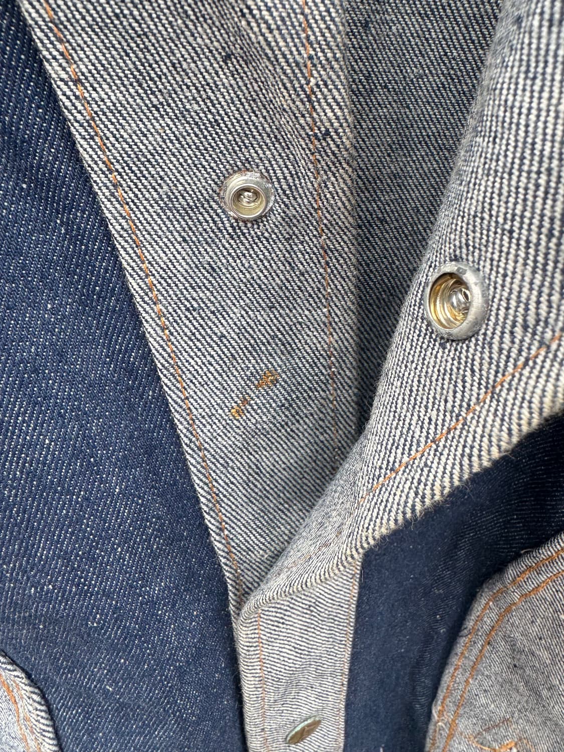 Rare!! 70s lee 빈티지 리버시블 팔콘지퍼 웨스턴 데님 자켓l 상품이미지9