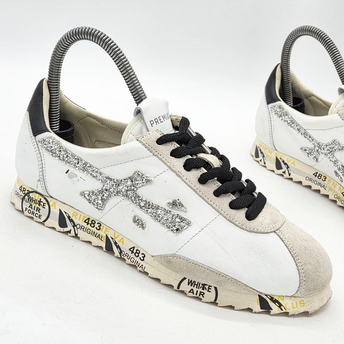 프리미아타 우먼스 로우탑 스니커즈 흰/검 (36) 상품이미지6