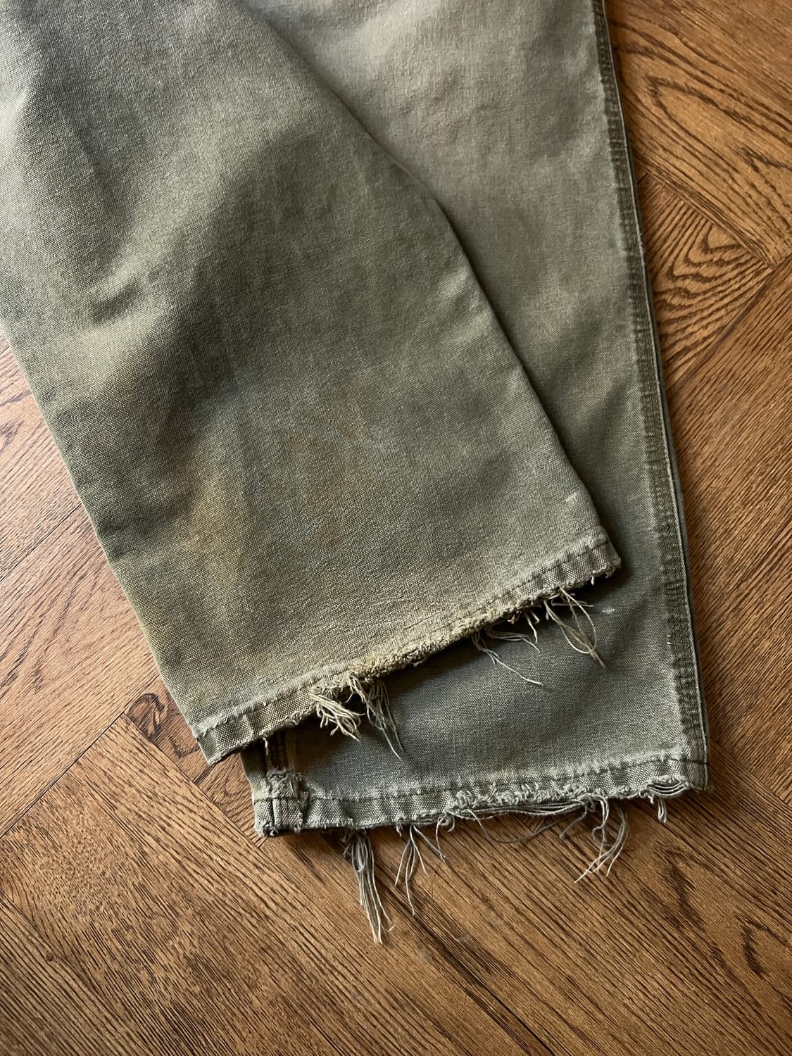 [34]칼하트 USA 모스그린 싱글니 워크팬츠 상품이미지7