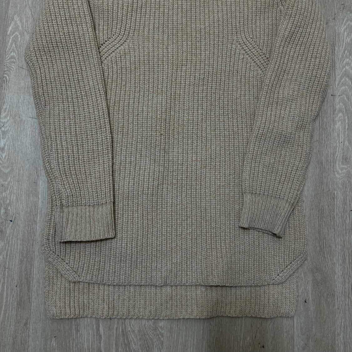 라코스테 여성 베이직 라운드 롱 니트 34  상품이미지3