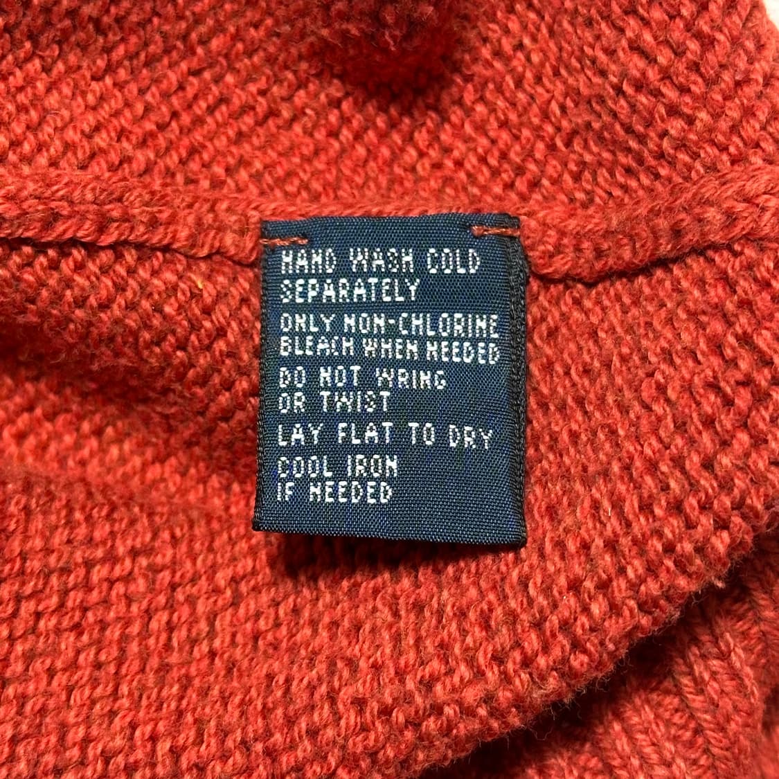 M 폴로랄프로렌 코튼 라운드넥 오렌지 니트 상품이미지5