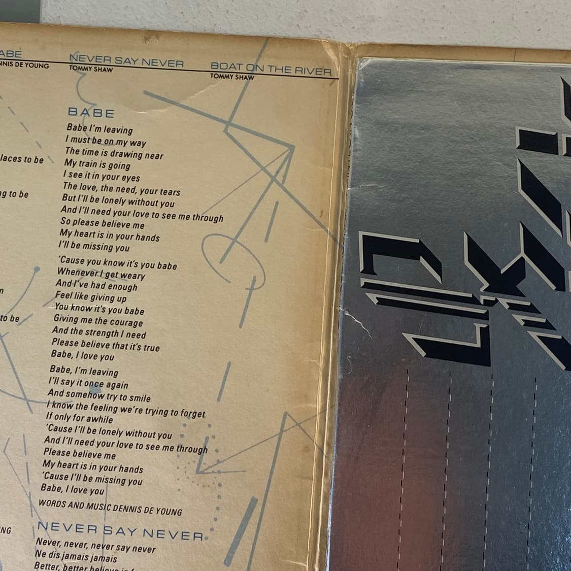 (중고LP-팝록) Styx -Cornerstone 상품이미지9