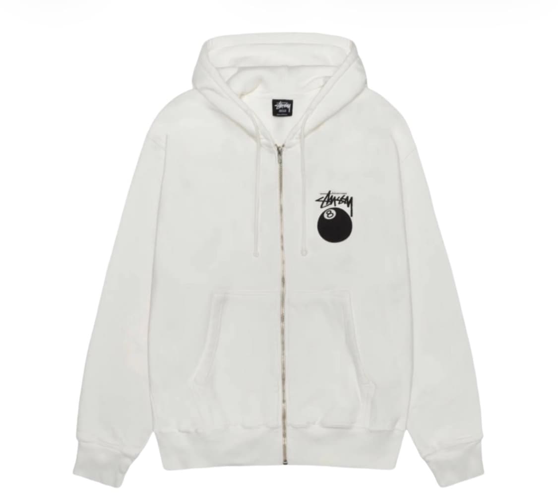 스투시 8볼 피그먼트 후드집업 M사이즈 상품이미지2