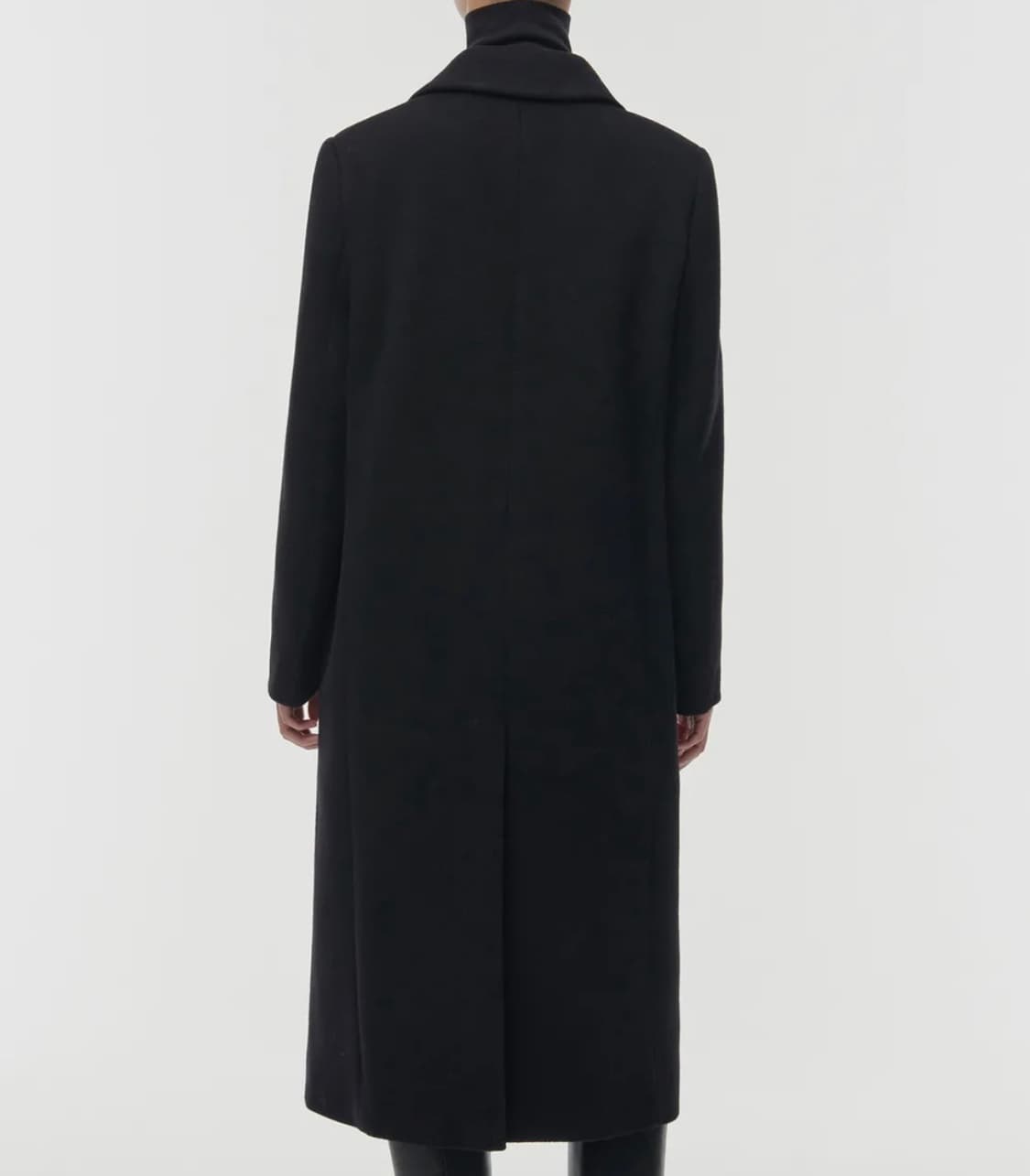 무신사 스탠다드 우먼즈 캐시미어 블렌드 체스터 롱 코트 블랙 상품이미지3