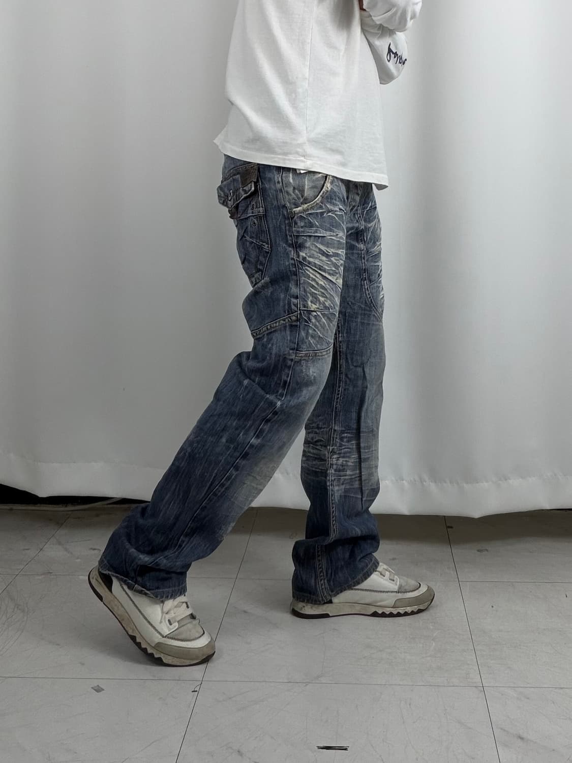 a222) CIPO&BAXX 빈티지 워싱 데님팬츠 상품이미지4