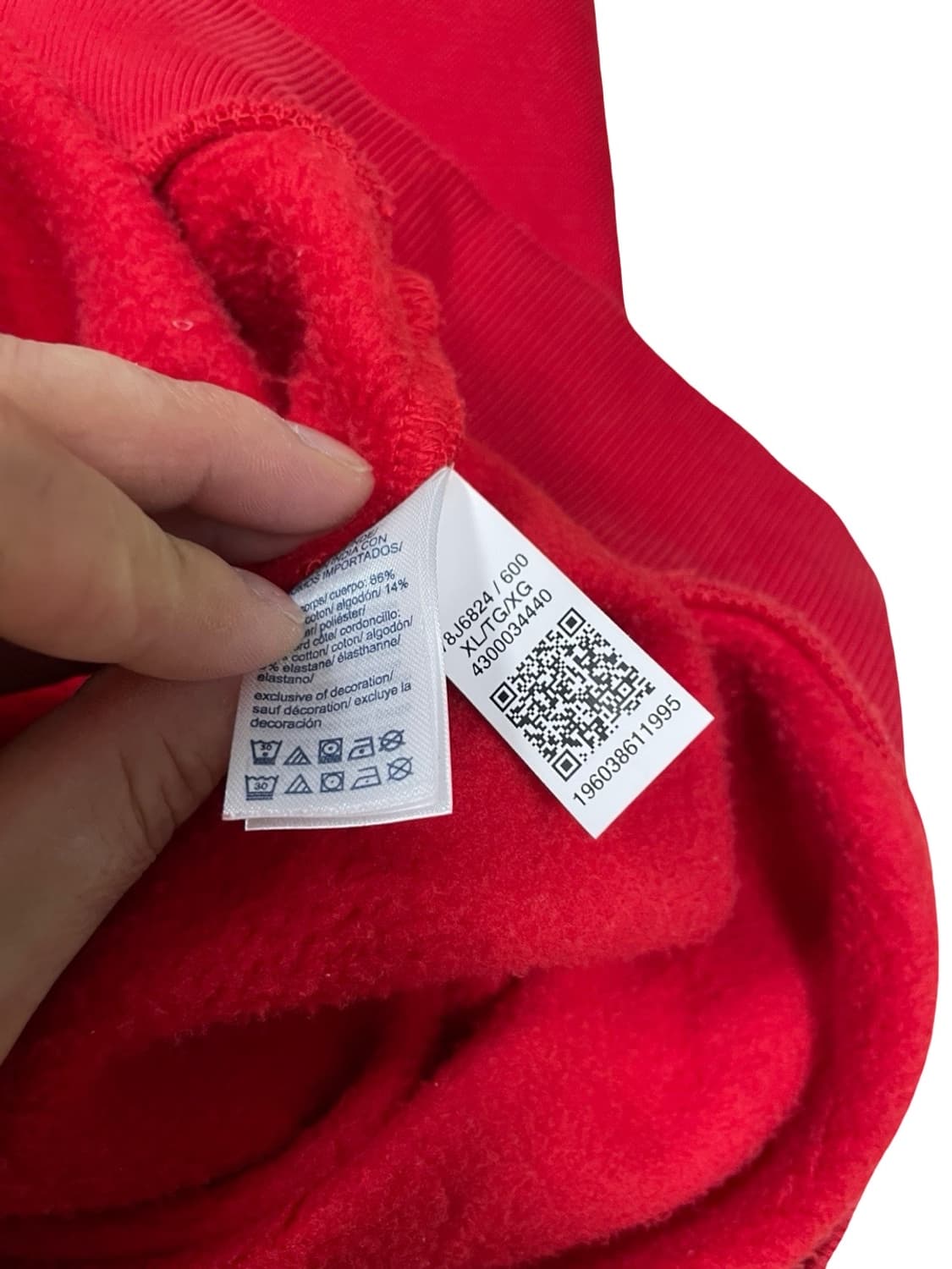 타미힐피거 레드 후드티 xl 상품이미지4