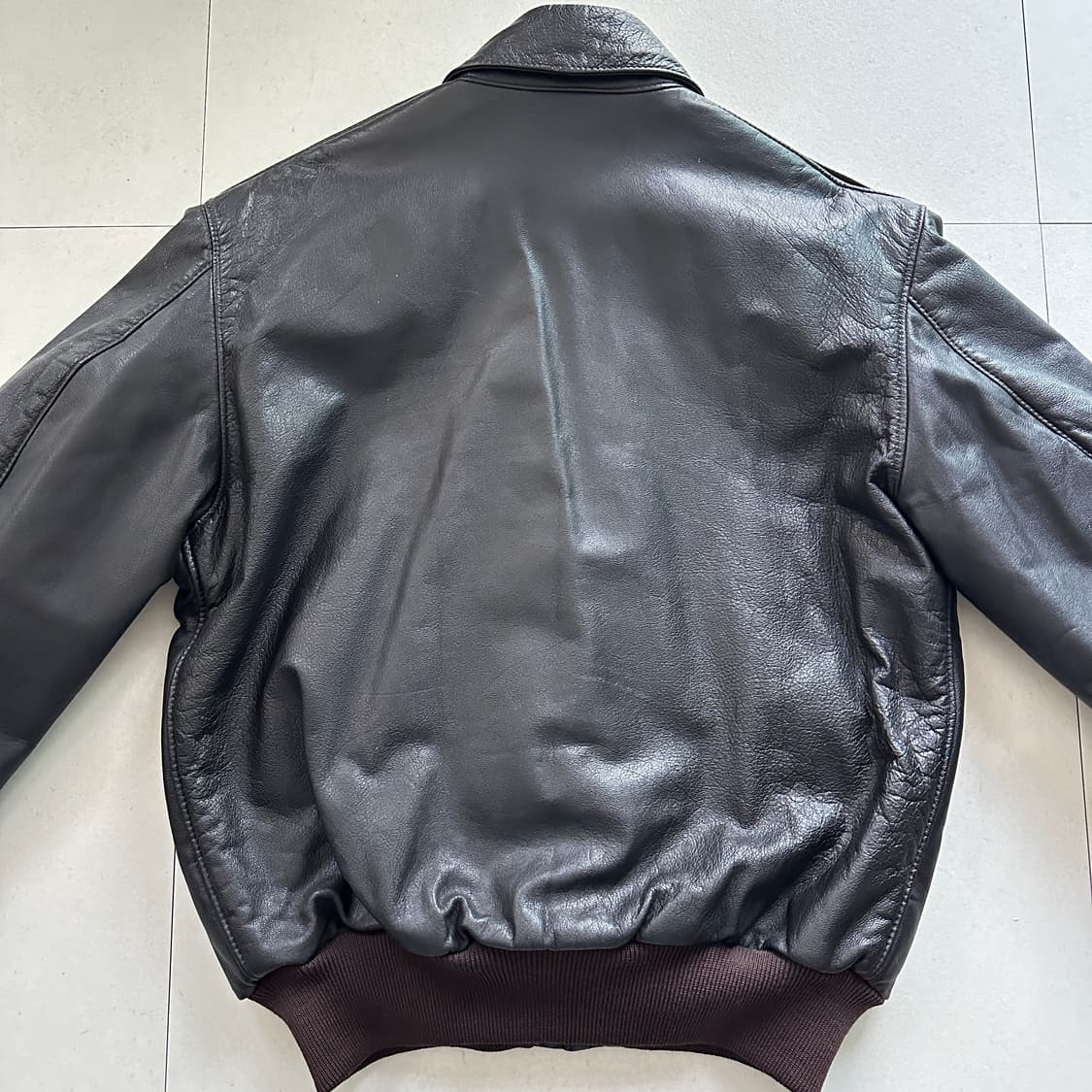 80s 엘엘빈 L.L.Bean 미국생산 A-2 고트스킨 가죽 자켓 42 상품이미지8