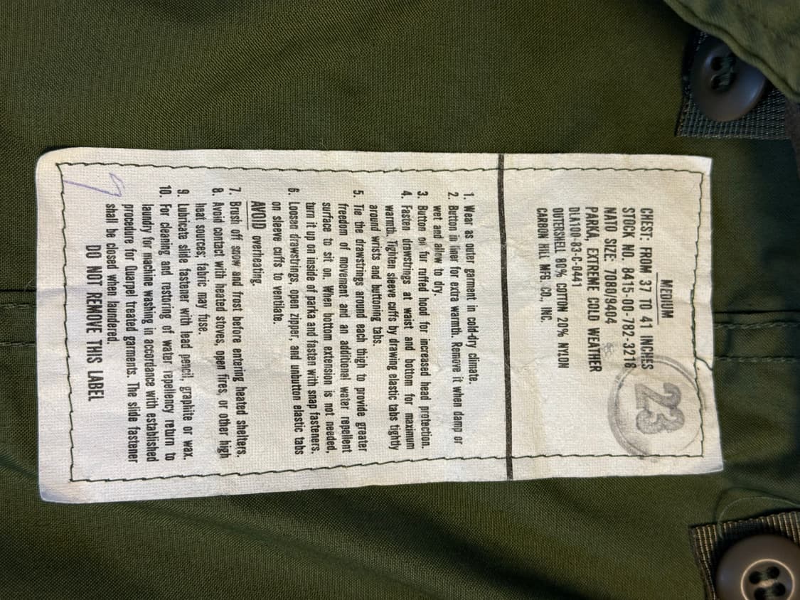 M65 og 피쉬테일 +내피포함 상품이미지3