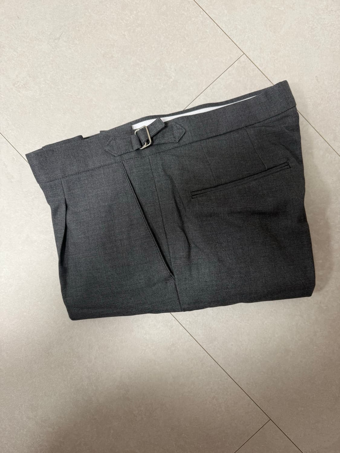 그레이 울 슬렉스 상품이미지3