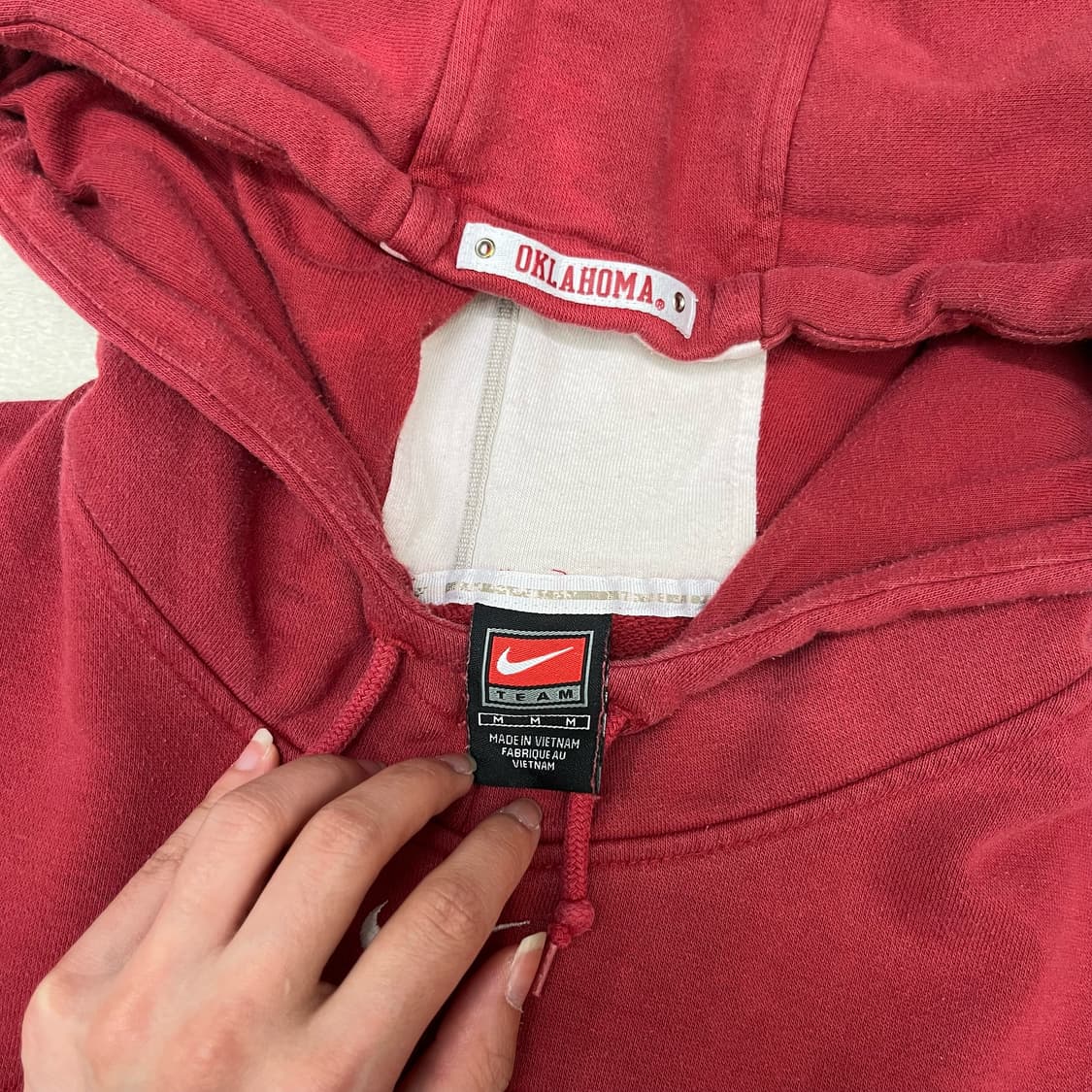 Nike red 00‘s Oklahoma hoody 상품이미지6