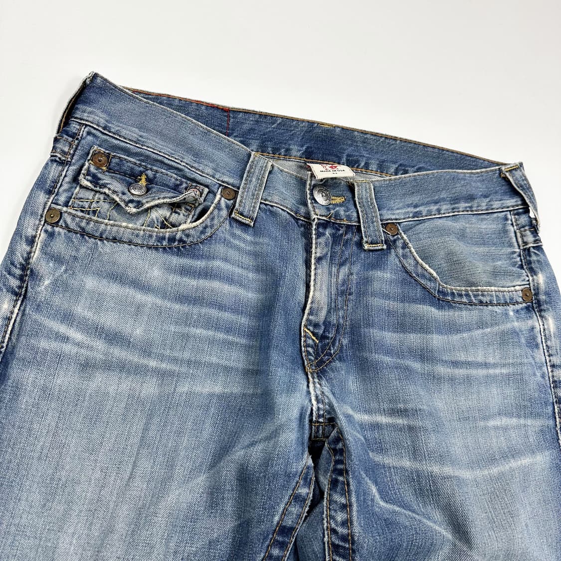 트루릴리전 USA 로우라이즈 부츠컷 데님팬츠 (33인치) 상품이미지4