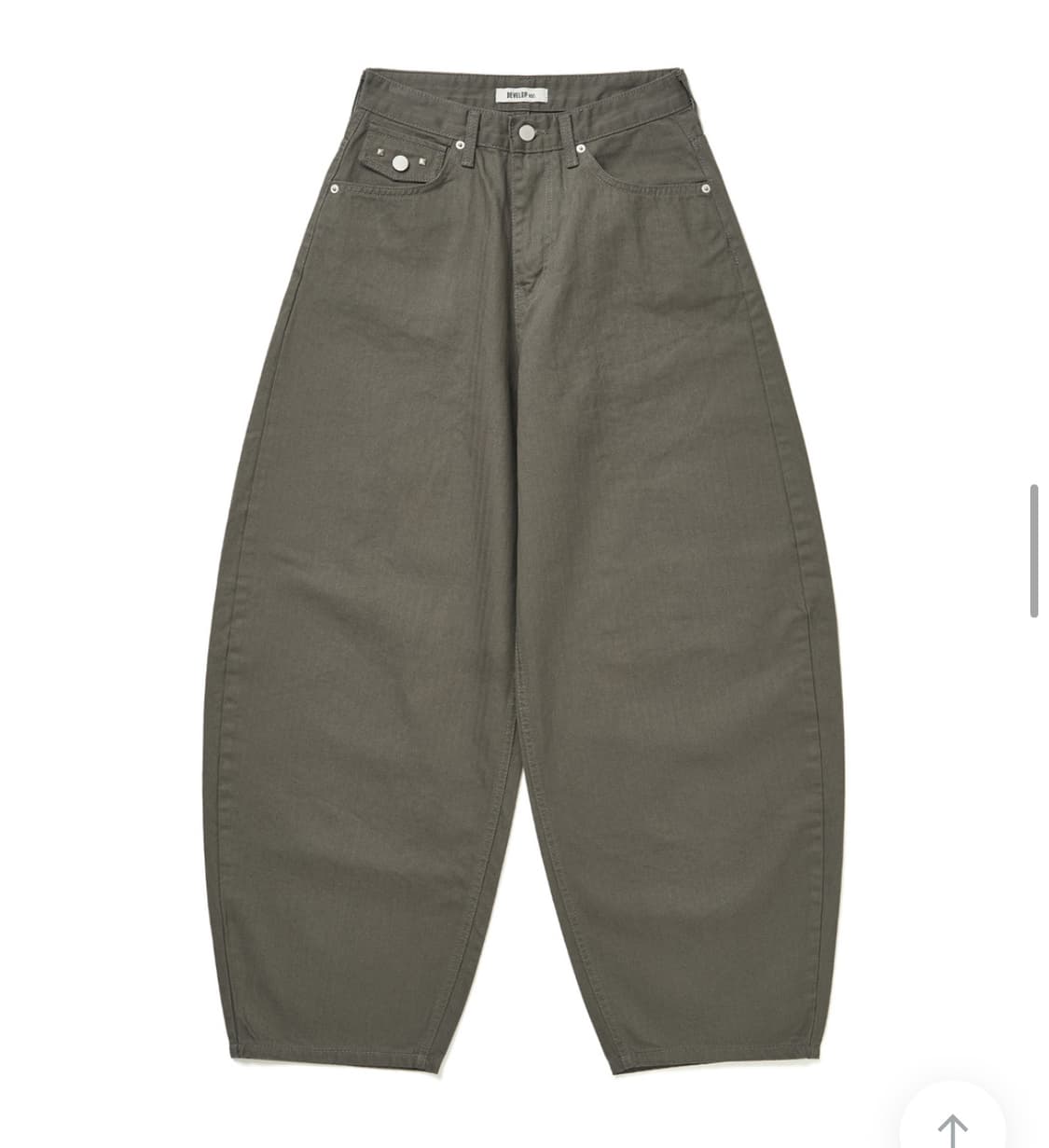 런츠 바지 ABC BACK POCKET STUD PANTS(차콜카키) 상품이미지3