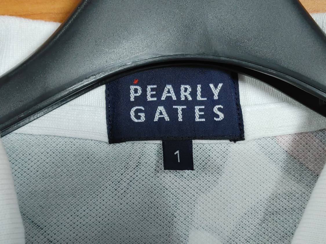 PEARLYGATES 파리게이츠 여성 파프리카패턴 민소매 카라티
 상품이미지4