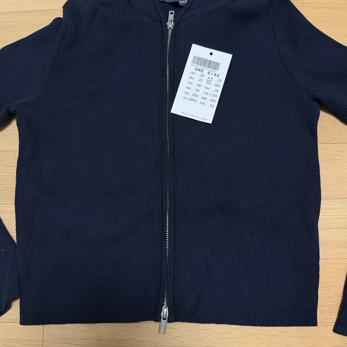 브랜디멜빌 후드집업 네이비 상품이미지3