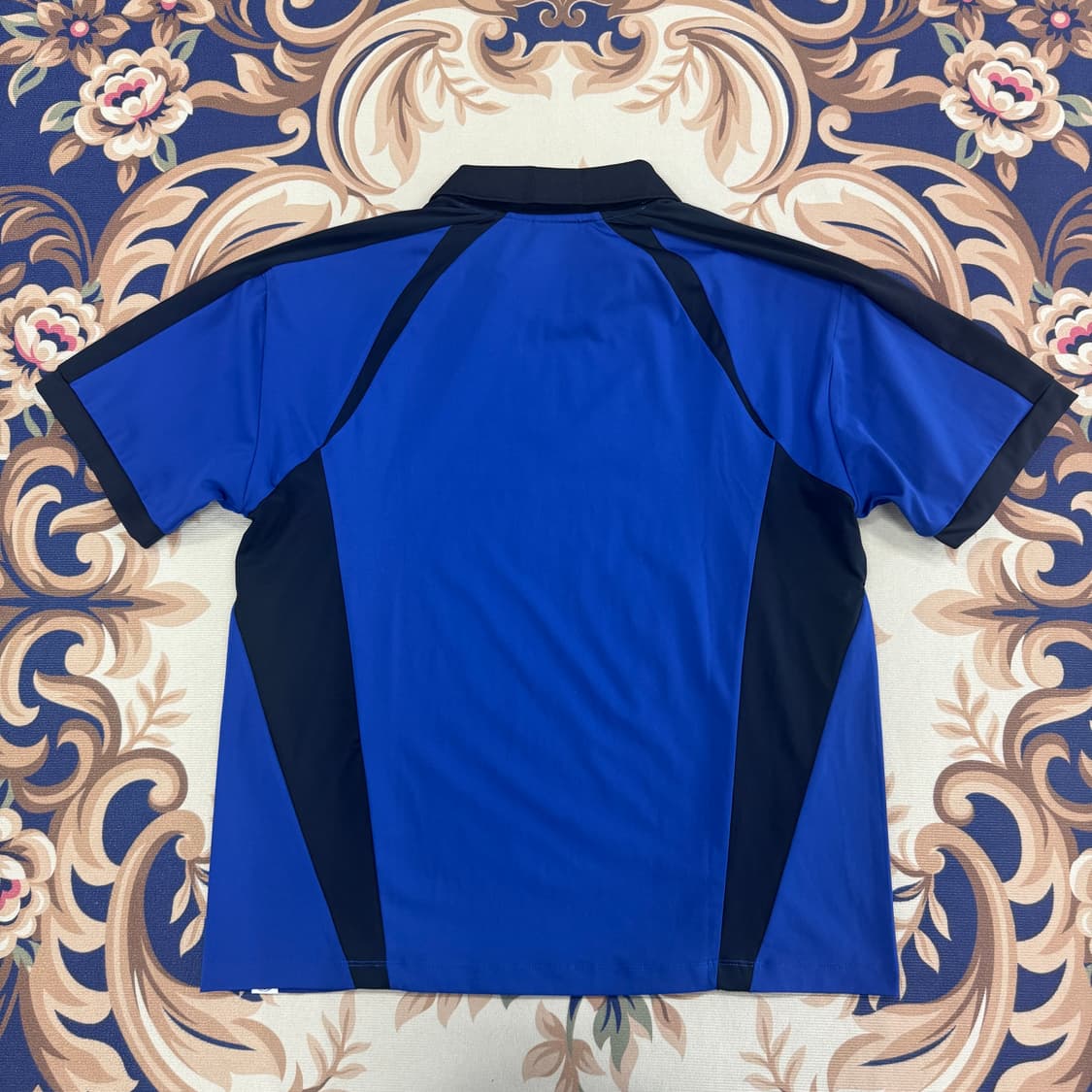 (M)비전 스트릿 웨어 블록코어 풋볼져지 티셔츠(블루) 상품이미지5