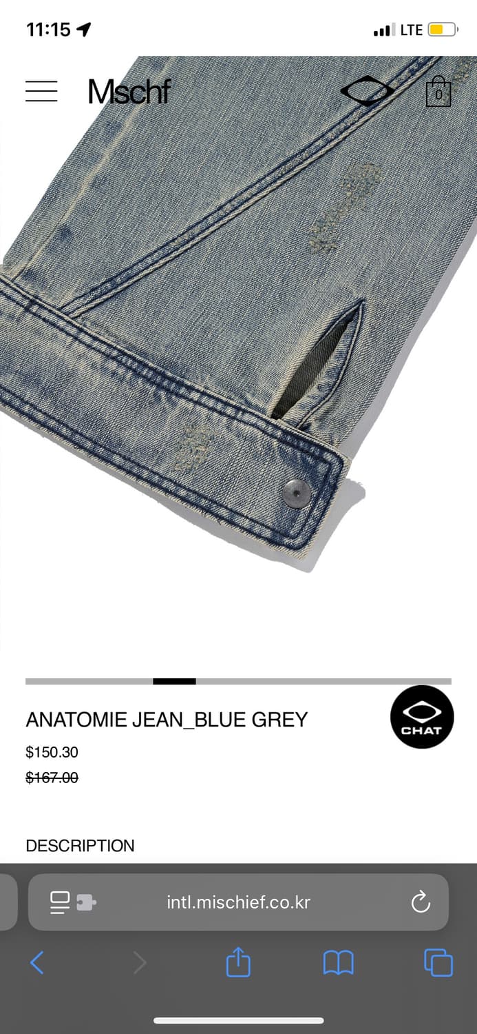 미스치프 ANATOMIE JEAN BLUE GREY S  상품이미지4
