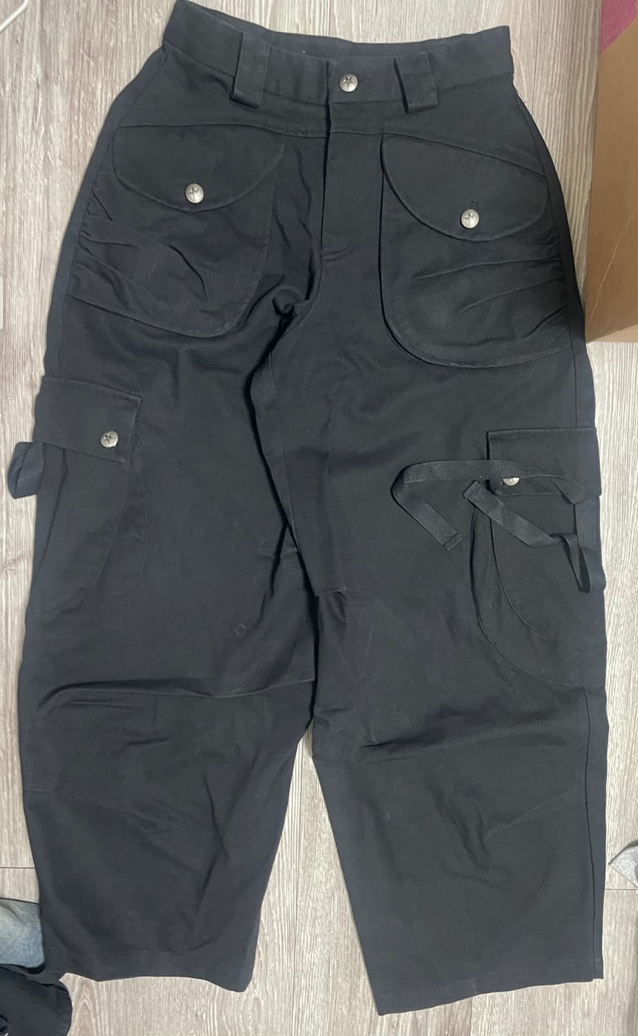 허그유어스킨 Multi cargo pants (Black) 상품이미지6