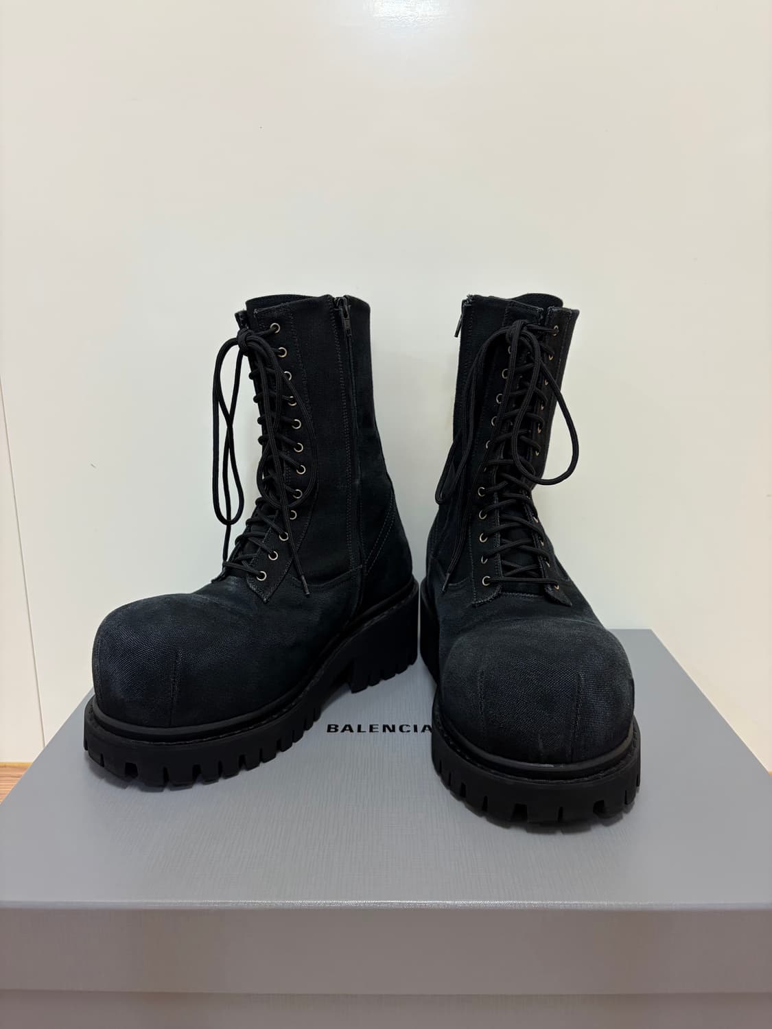 (40) 발렌시아가 스톰퍼 부츠 OG 캔버스 상품이미지1