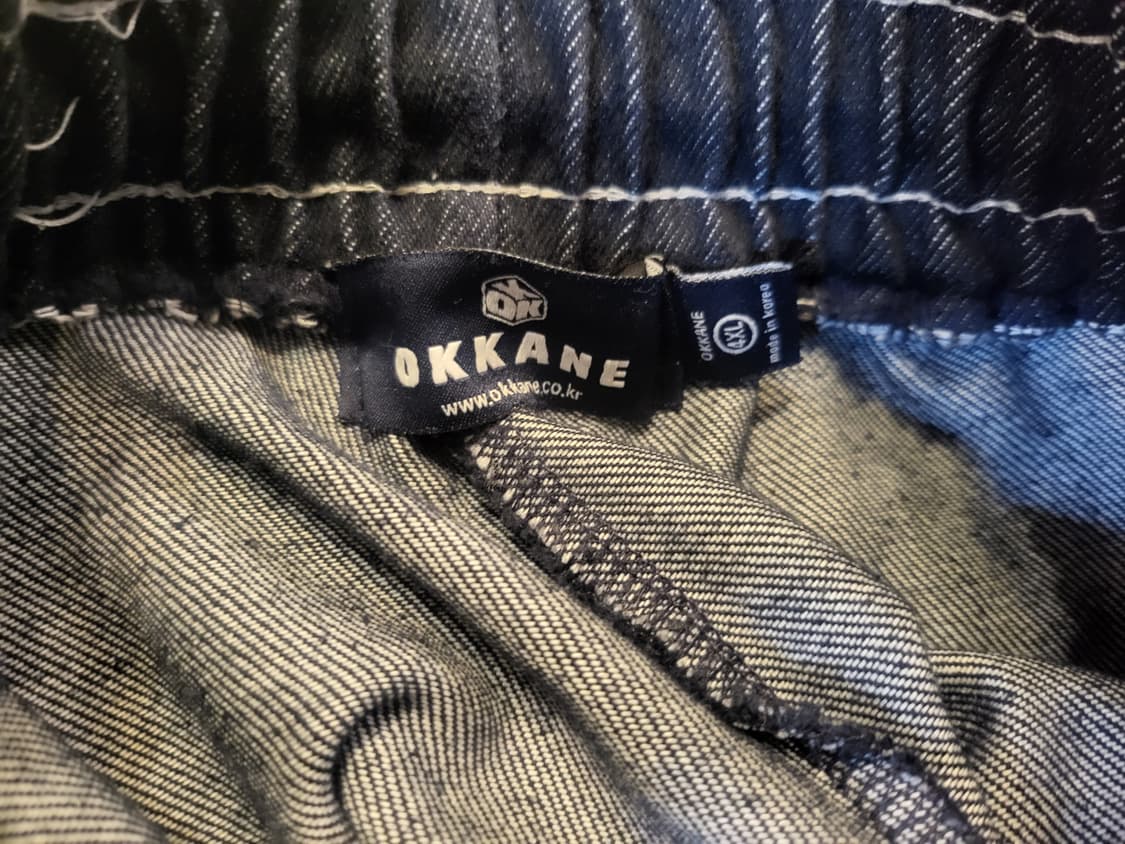 라인 데님 와이드 트레이닝 팬츠 상품이미지5