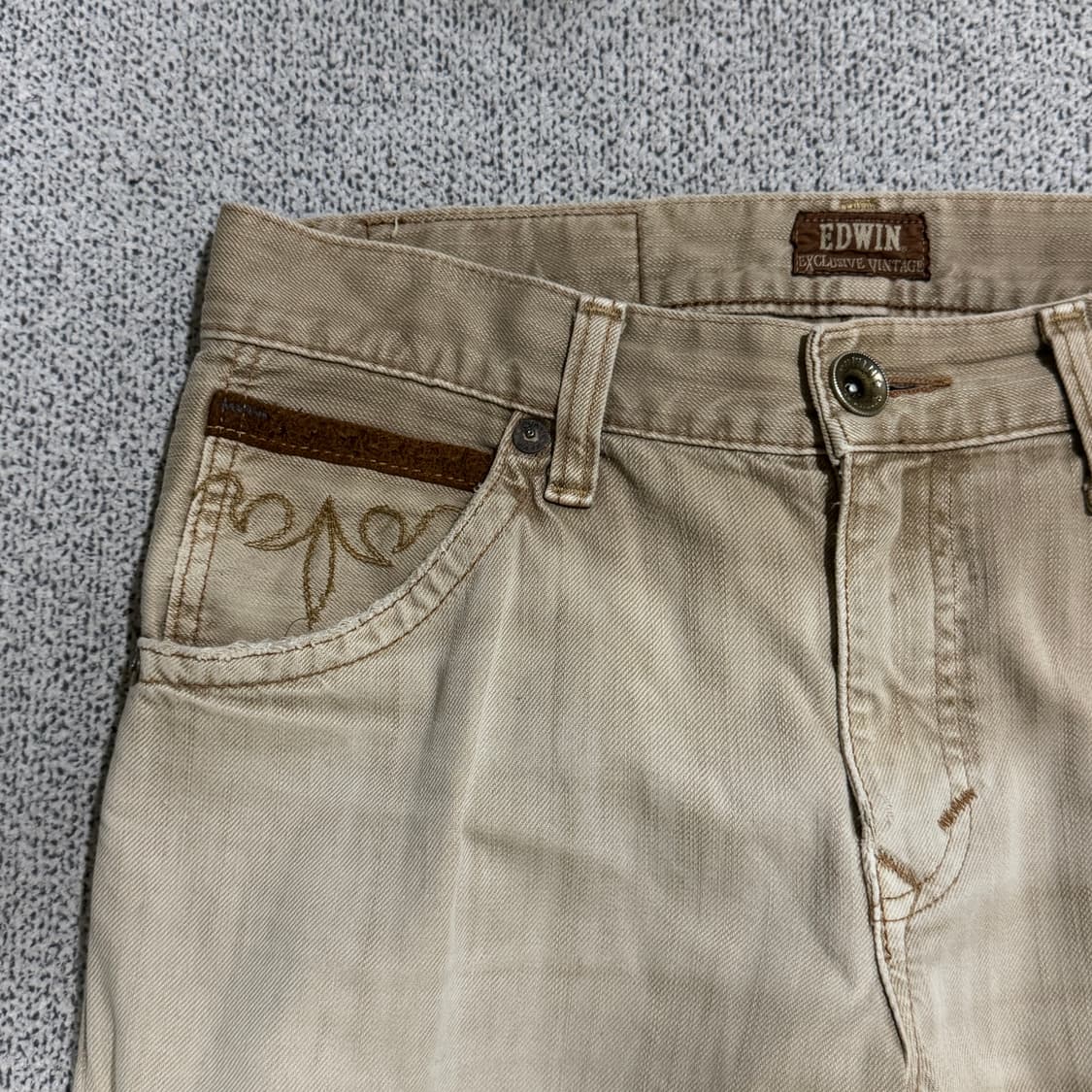 에드윈 웨스턴 디테일 데님 베이지 30 상품이미지6