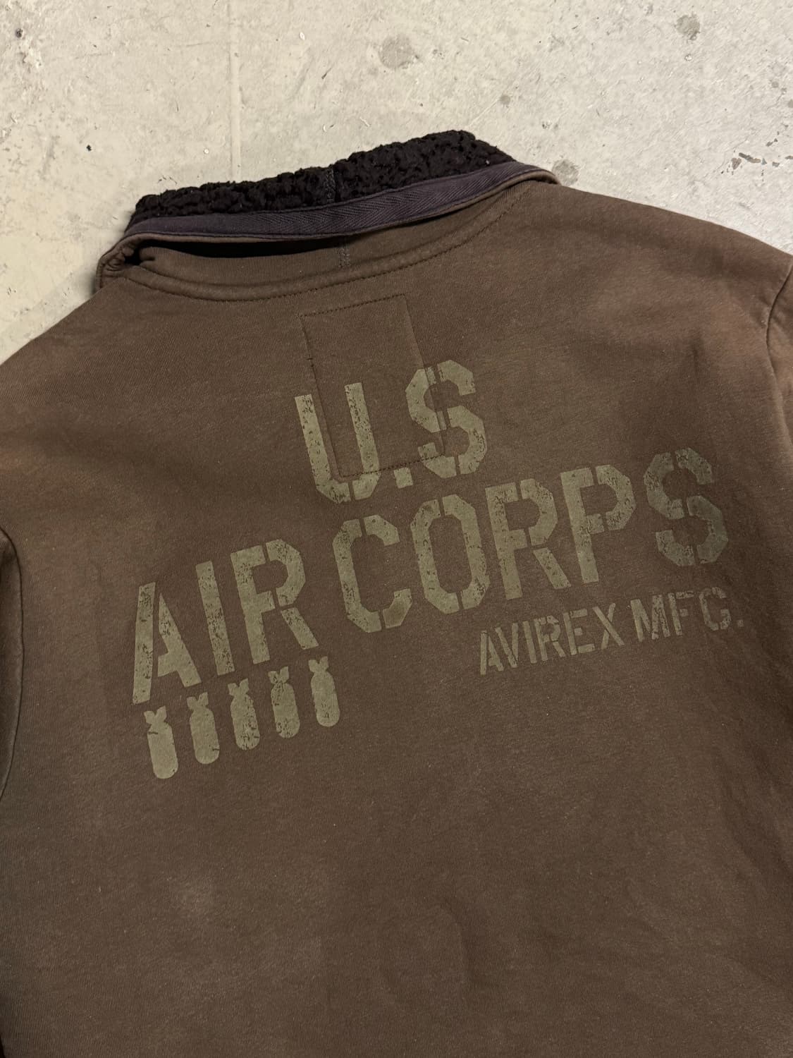 아비렉스 U.S Air Corps 플리스 스웻 집업  상품이미지2