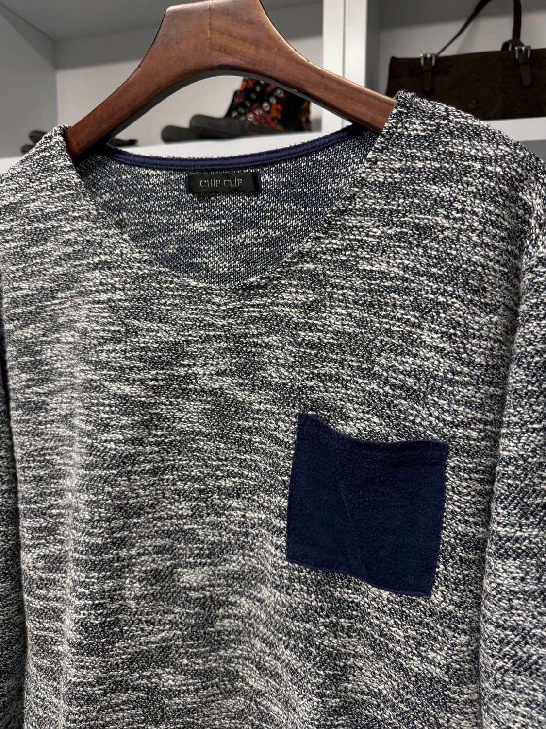 clip clip 멜란지 니트 상품이미지2