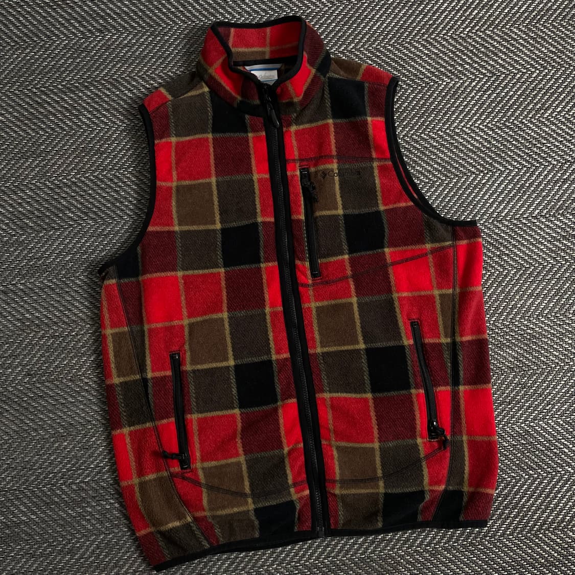 컬럼비아 USA 버팔로 체크 플리스 베스트 y 2984 상품이미지1