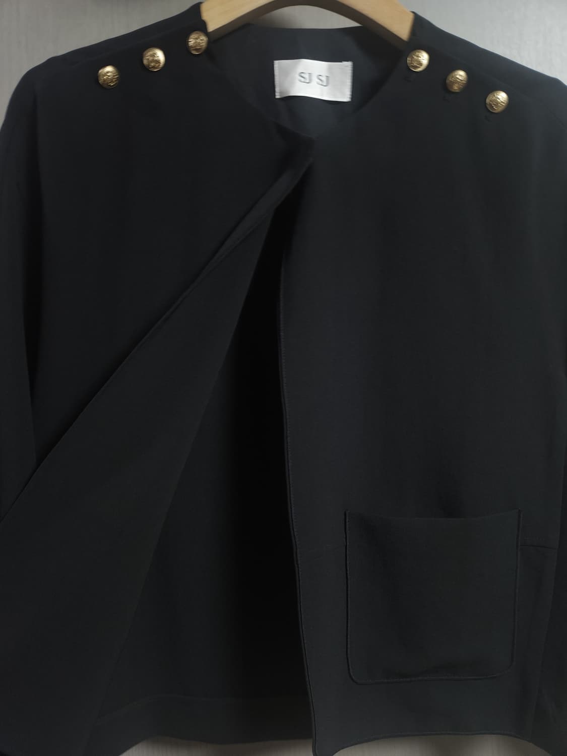 한섬 SJSJ 금장 얇은자켓, 82-94-160 상품이미지3