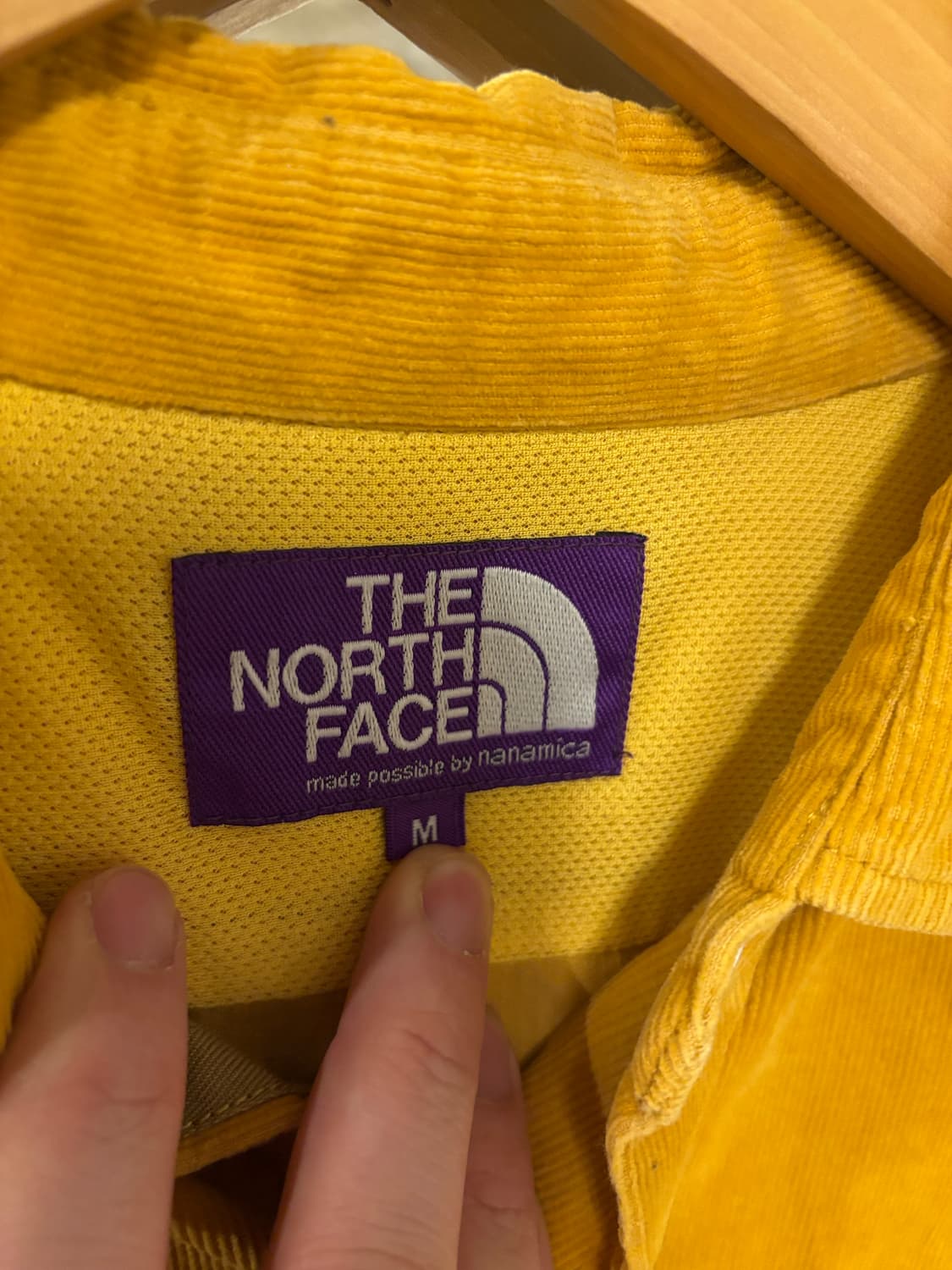 노스페이스 퍼플라벨 코듀로이 셔츠 머스타드 상품이미지4