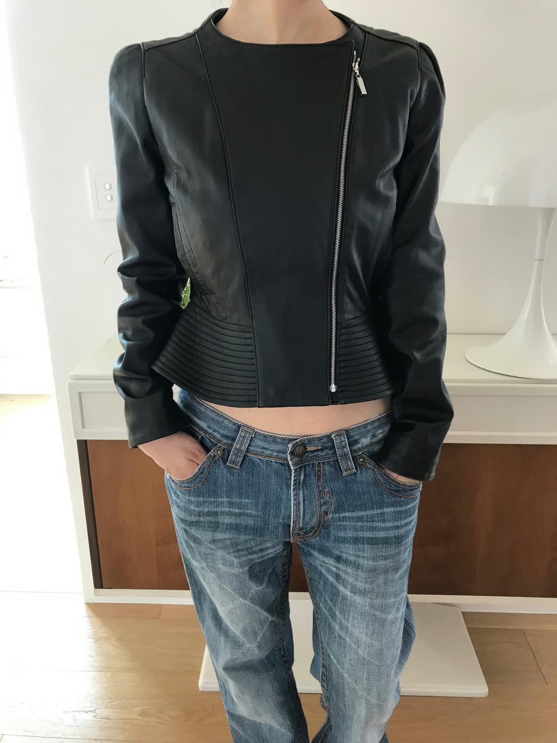 Courreges sheepskin leather jacket 상품이미지3