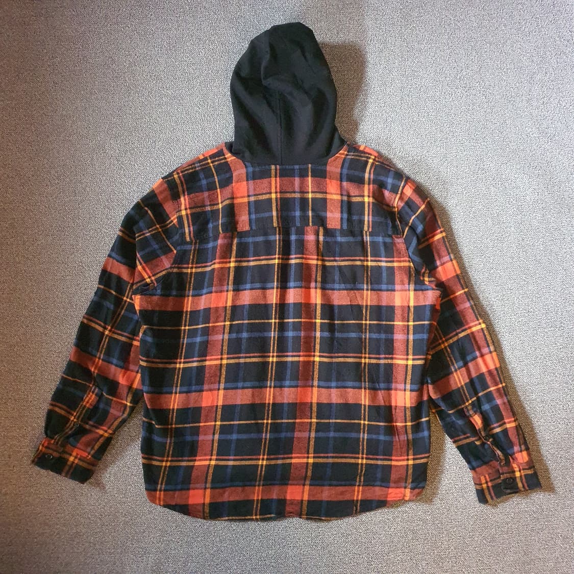 미국 수입 플란넬 체크 후드 셔츠 no.10 상품이미지6