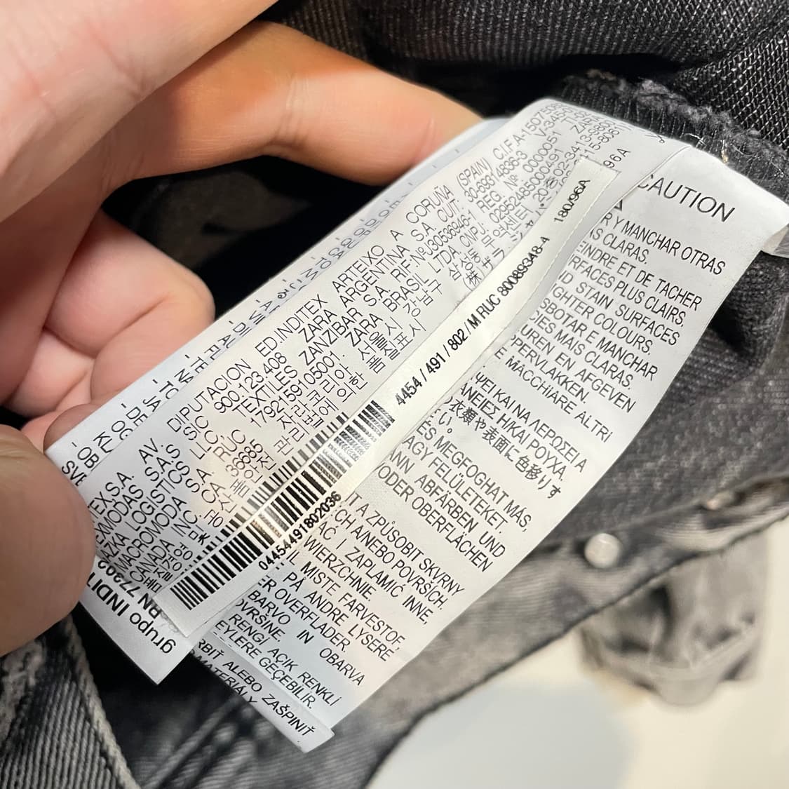 자라 흑청 데님자켓 상품이미지4