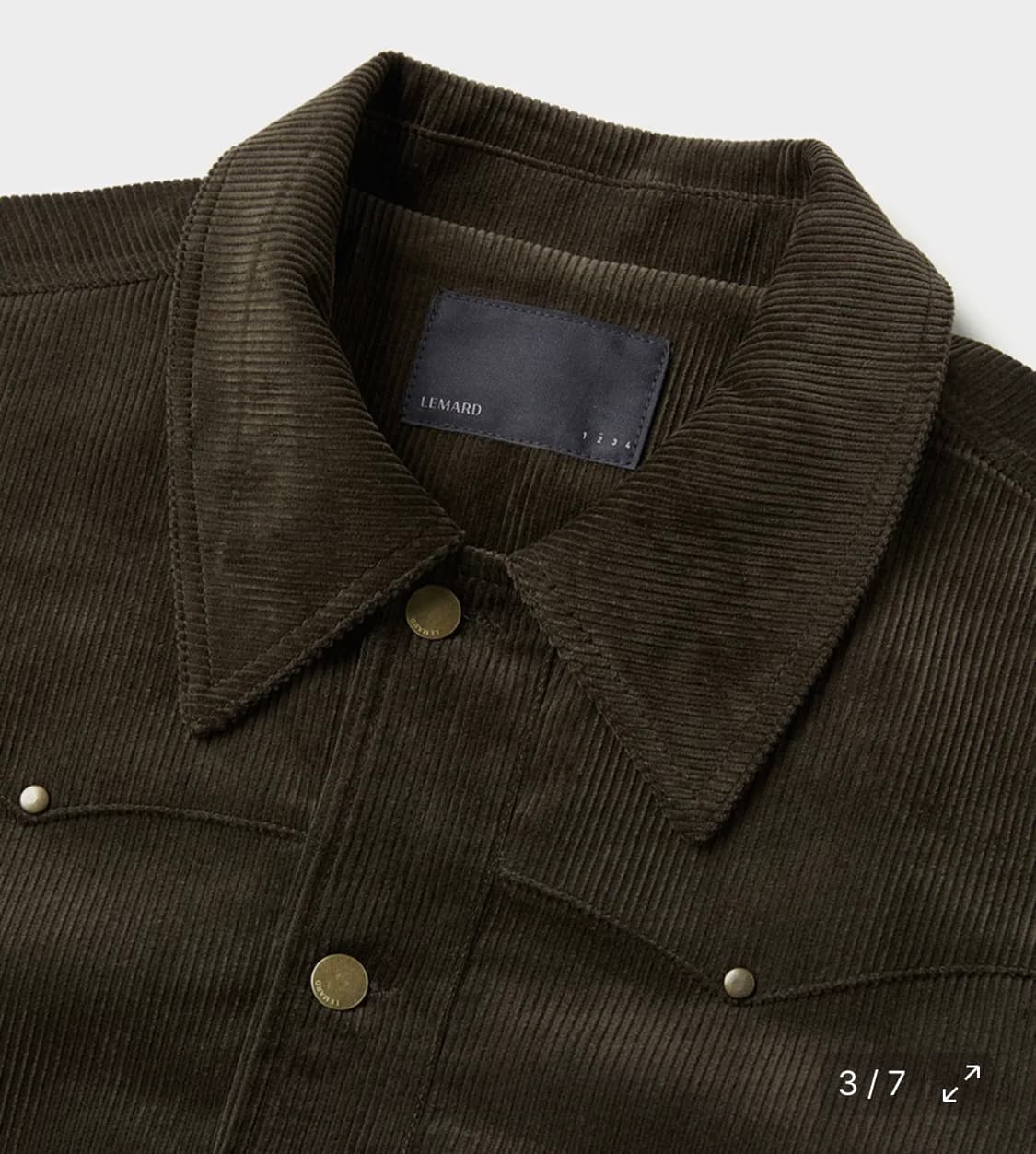 르마드 코듀로이 웨스턴 자켓 - 브라운 상품이미지3