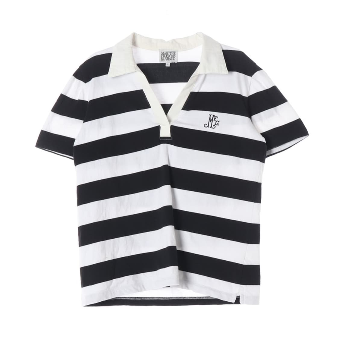 마리떼 프랑소와 저버 마린 스트라이프 반팔 카라티 S 상품이미지1