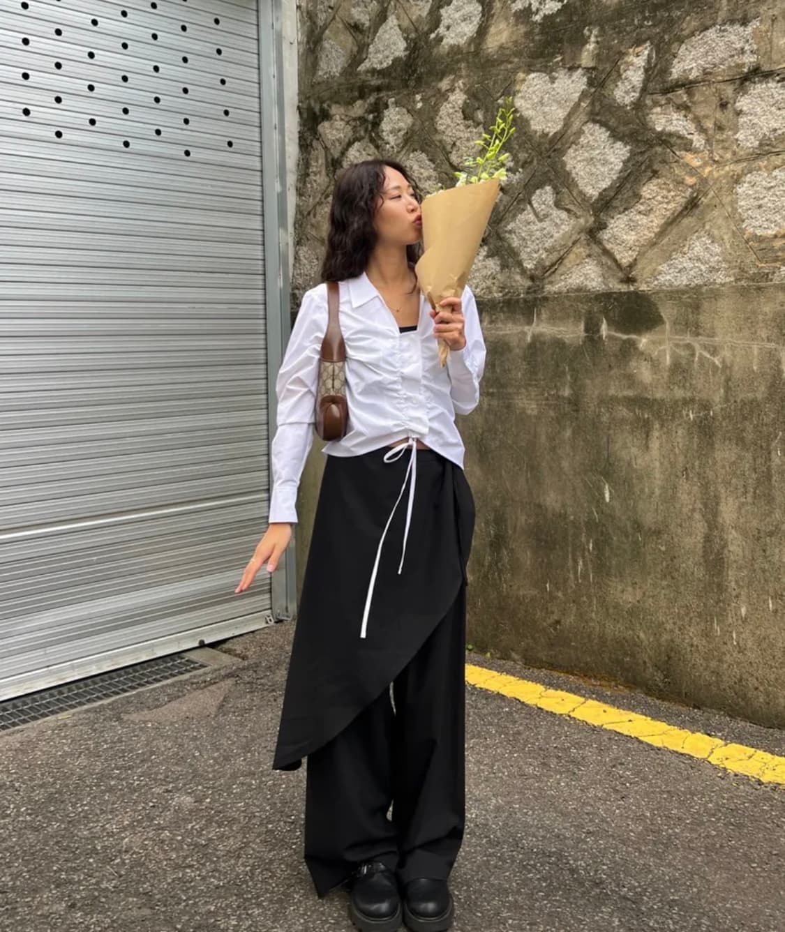 STRING SHIRRING SHIRTS (white) 상품이미지6