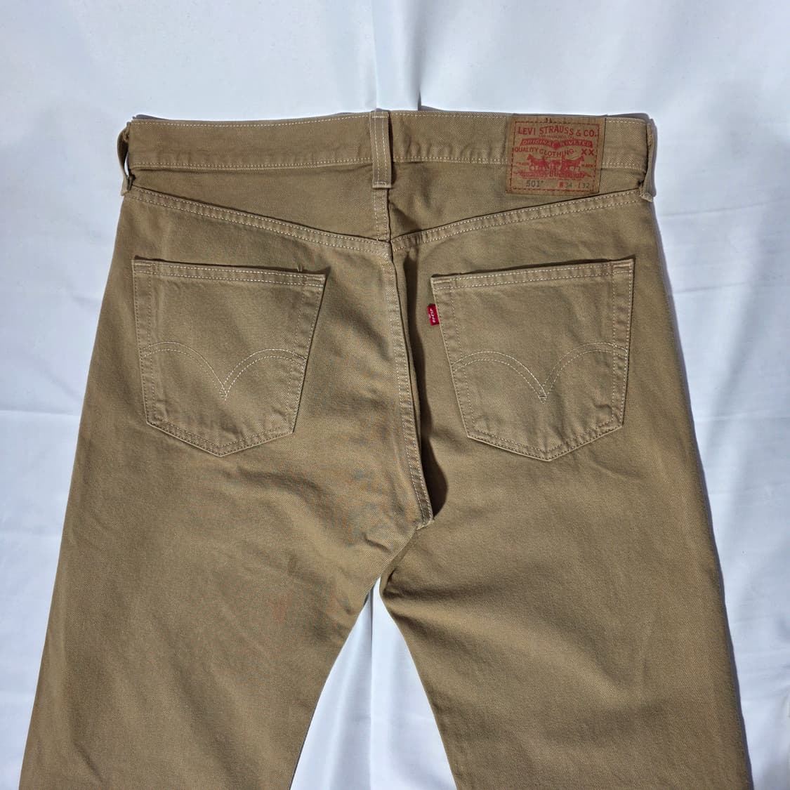 [W34L32]리바이스 501 브라운 스트레이트 데님팬츠 상품이미지9