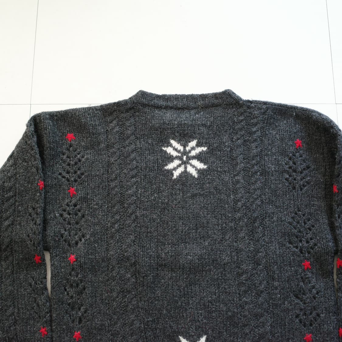 90s 울리치 빈티지 병정 자수 패턴 니트 (Woman) XL 상품이미지7
