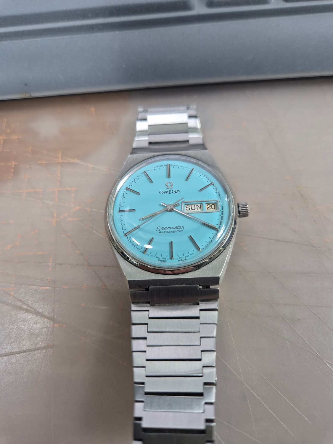 오메가 씨마스터 오토메틱 뻐뻐시 스카이블루 상품이미지1