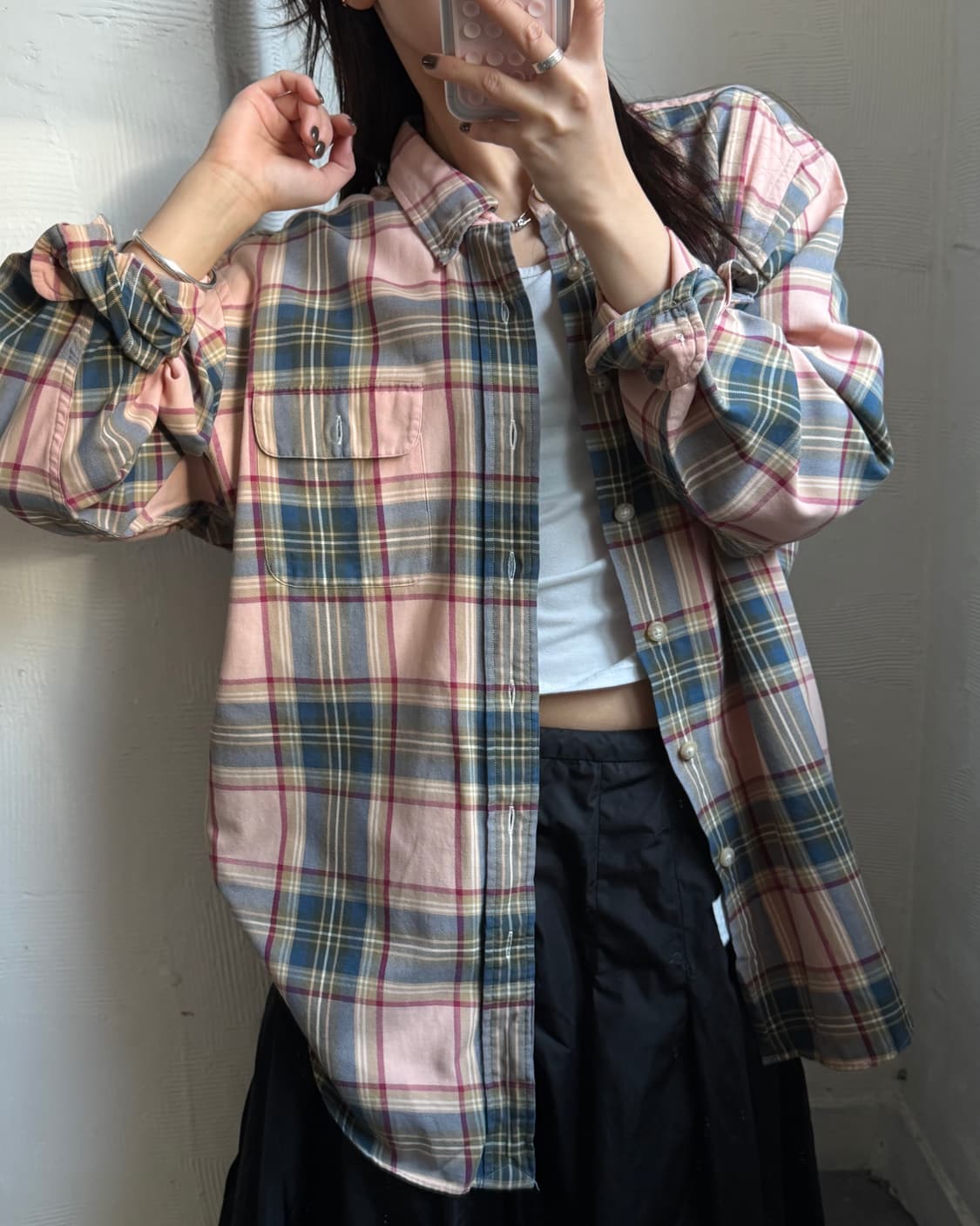 Polo 폴로 랄프로렌 핑크체크 투포켓 플란넬 셔츠 상품이미지7