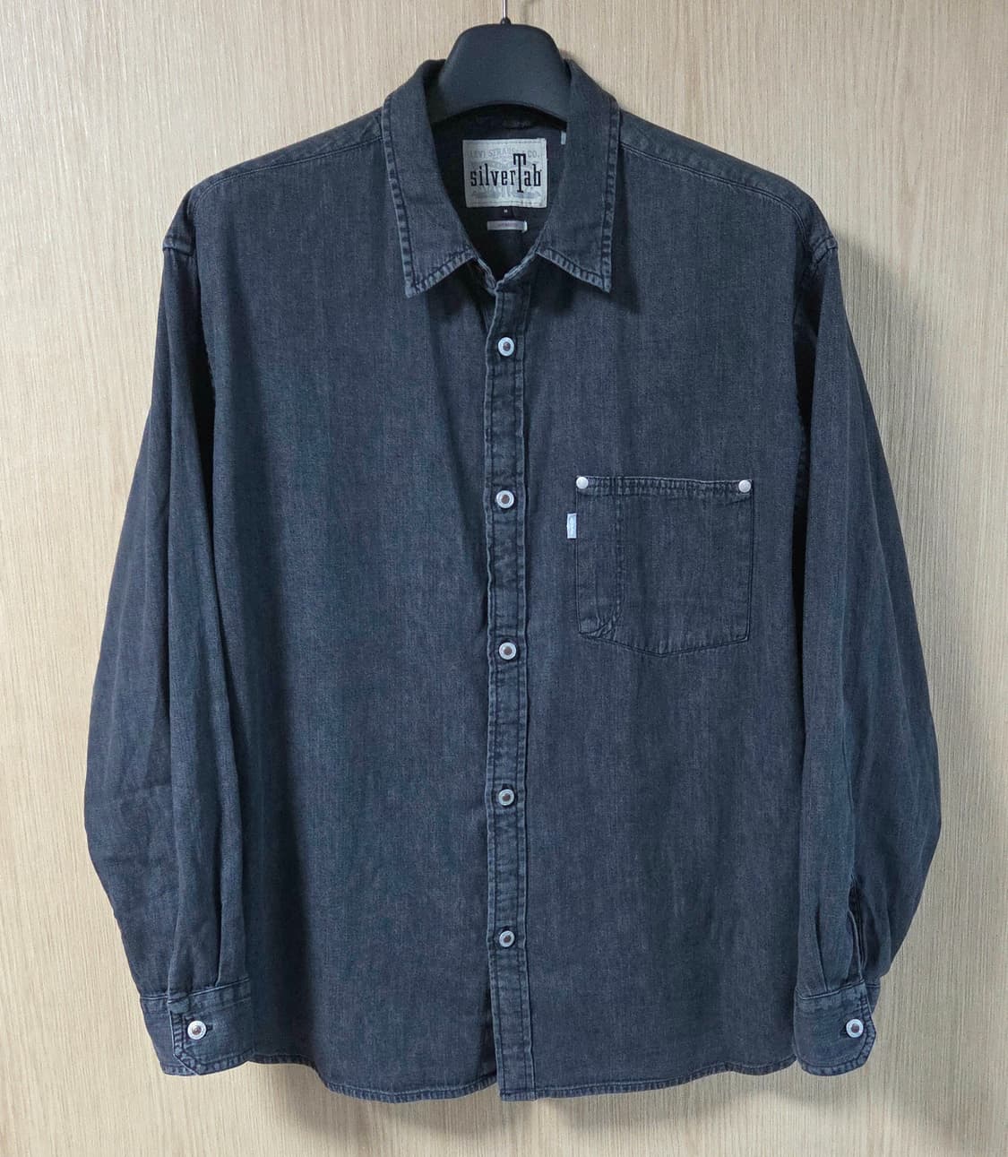 (착샷) 리바이스 실버탭 흑청 데님 오버핏 상품이미지1