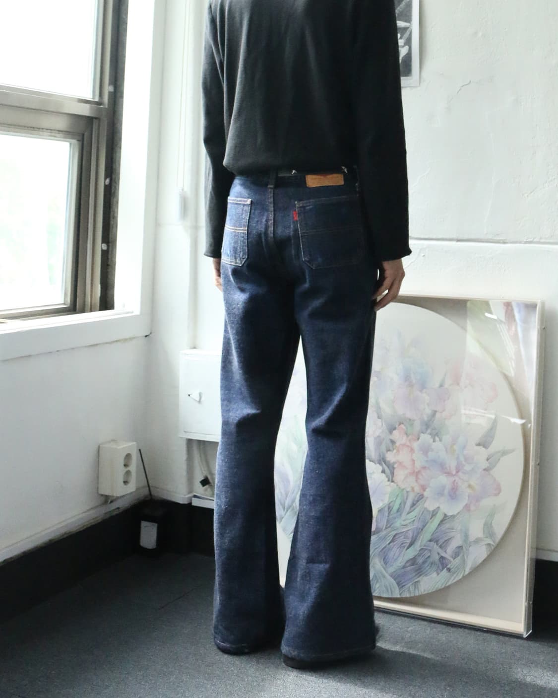빅존 벨바텀 인디고 데님 팬츠 상품이미지2