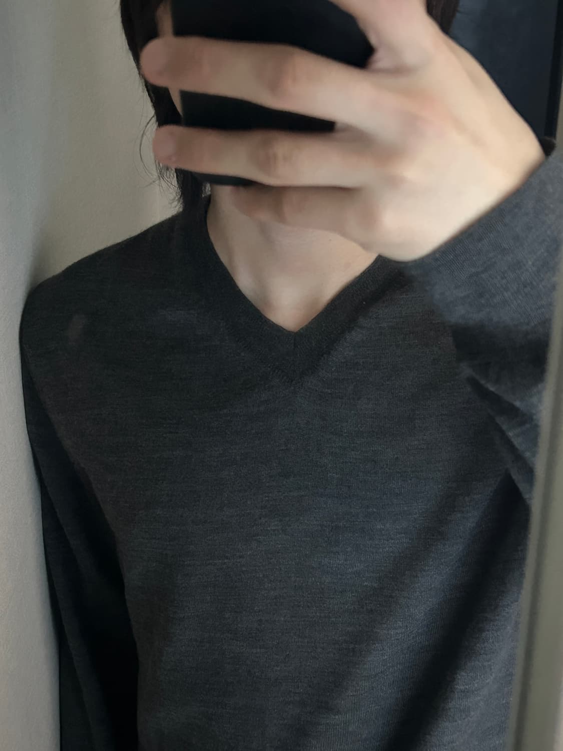 꼼데가르송 옴므 듀스 브이넥 니트 상품이미지2